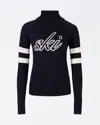 Perfect Moment Neve Merino Wool Sweater Xl In Navy