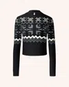 Perfect Moment Nordic Merino Wool Half-zip Xs In Black