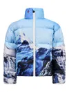 Perfect Moment Mountain Puffer Jacket Xl In Blue