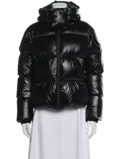 Pre-owned Perfect Moment Nylon Down Coat In Black