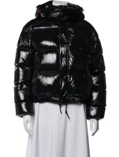 Pre-owned Perfect Moment Nylon Down Coat In Black