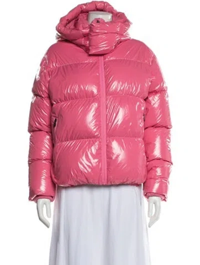 Pre-owned Perfect Moment Nylon Down Coat In Pink