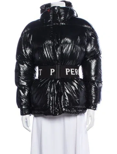 Pre-owned Perfect Moment Nylon Down Jacket In Black