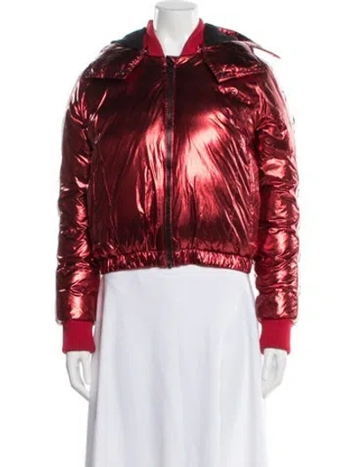 Pre-owned Perfect Moment Nylon Down Jacket In Red