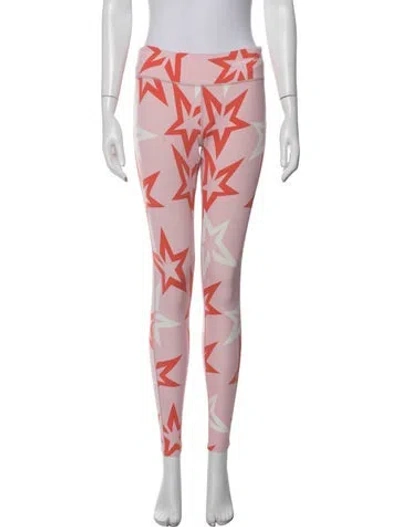 Pre-owned Perfect Moment Nylon Graphic Print Lounge Set In Pink