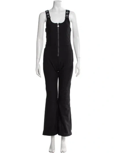 Pre-owned Perfect Moment Nylon Scoop Neck Ski Suit In Black