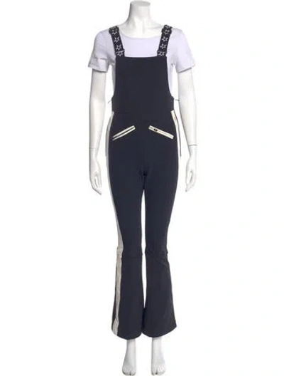 Pre-owned Perfect Moment Nylon Square Neckline Jumpsuit In Blue
