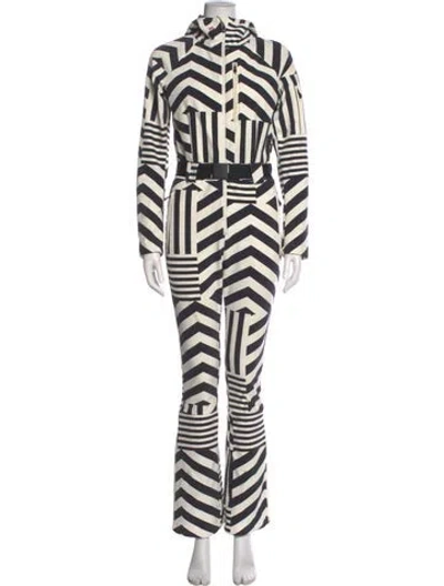 Pre-owned Perfect Moment Nylon Striped Jumpsuit In Multi