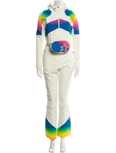 Pre-owned Perfect Moment Nylon Tie-dye Print Jumpsuit In Neutral