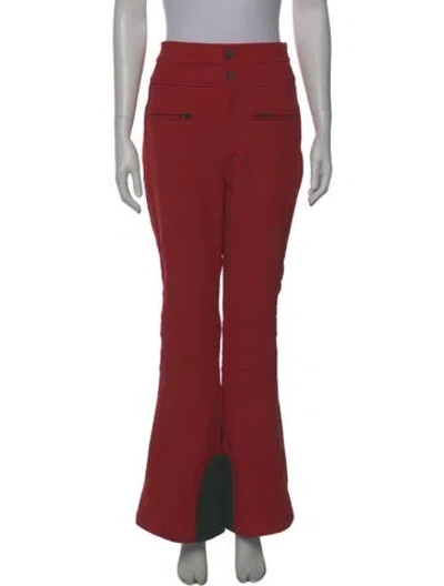 Pre-owned Perfect Moment Nylon Wide Leg Pants In Red