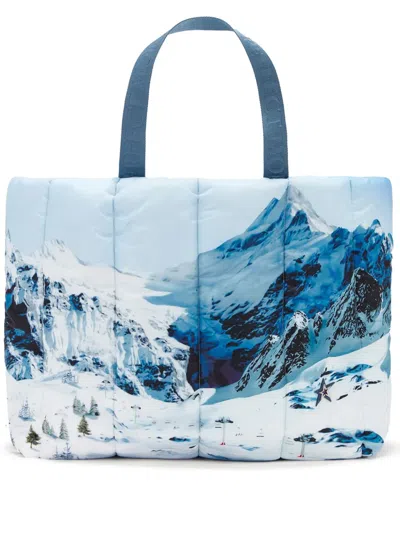 Perfect Moment Oversized Tote Bag In Blue