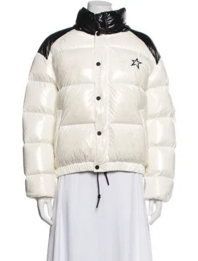 Pre-owned Perfect Moment Patterned Down Jacket In Neutrals