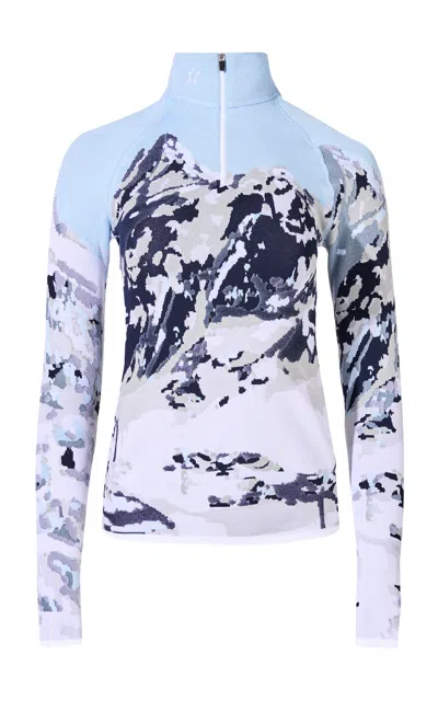 Perfect Moment Perfect Jacquard Base Layer In Landscape Print
