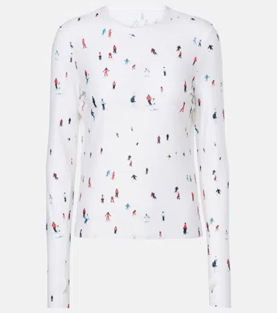 PERFECT MOMENT PERFECT PRINTED TECHNICAL TOP