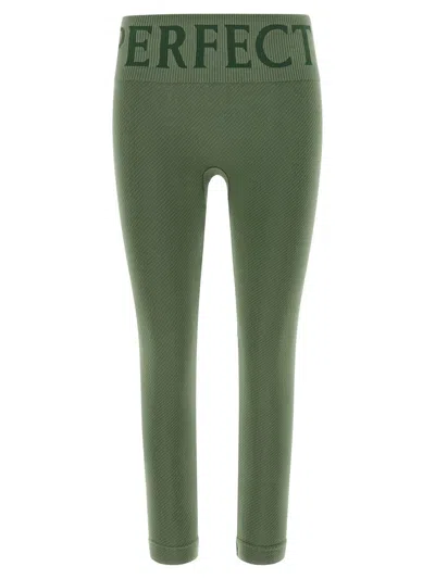 Perfect Moment Womens Seamless Thermal Modal And Cashmere-blend Leggings Parisian Green