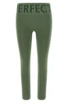 Perfect Moment Thermal Comfort Leggings Ribbed Design In Green
