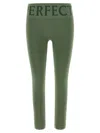 Perfect Moment Women Green Perfect Thermal Leggings, Xs Luxury Activewear For Women Darveys In Green