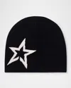 Perfect Moment Knit Beanie In Jet Black