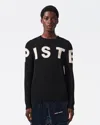 Perfect Moment Merino Wool Piste Sweater In Navy