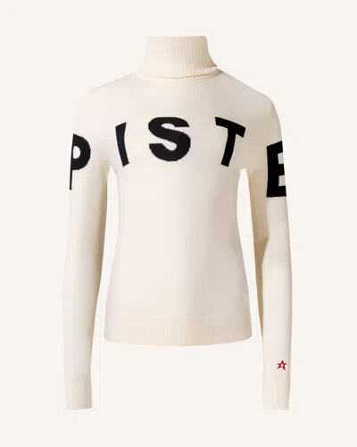 Perfect Moment Piste Merino Wool Sweater In White