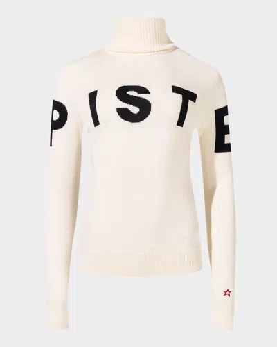 Perfect Moment Piste Turtleneck Sweater In Snow White