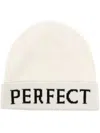 Perfect Moment Logo-intarsia Merino Wool Beanie In White