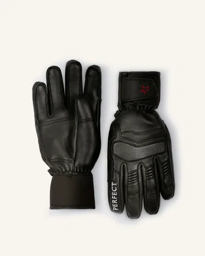 Perfect Moment Pm Leather Ski Gloves Xl In Black