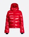 Perfect Moment Polar Flare Down Jacket M In Red