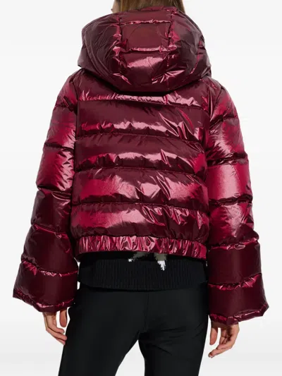 Perfect Moment Polar Flare Down Jacket In Red