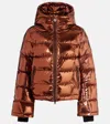 Perfect Moment Polar Flare Down Ski Jacket In Brown