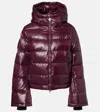 Perfect Moment Womens Burgundy Polar Flare Shell-down Ski Jacket In Burgundy