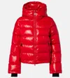 Perfect Moment Polar Flare Down Ski Jacket In Red