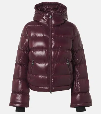 Perfect Moment Polar Flare Down Ski Jacket In Animal Print