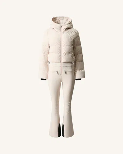 Perfect Moment Polar Flare Down Ski Suit Xs In Neutral