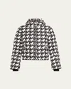 Perfect Moment Polar Flare Ii Ski Jacket In Houndstooth Blacksnow White