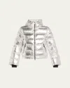 Perfect Moment Polar Flare Ski Jacket In Silver Foil