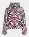 Perfect Moment Polar Flare Ii Ski Jacket In Twisted Houndstooth Red