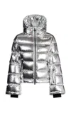 Perfect Moment Polar Flare Down Jacket Xs In Silver