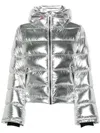 Perfect Moment Ausgestellte Jacke Im Metallic-look In 1757 - Silver Foil