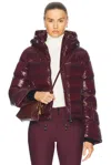 Perfect Moment Polar Flare Ski Jacket In Burgundy
