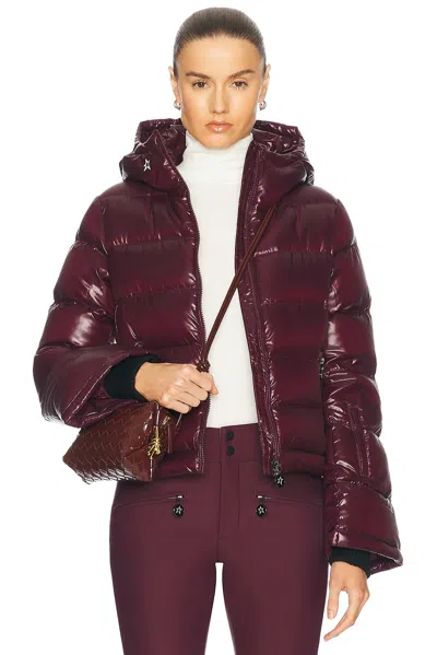 Perfect Moment Polar Flare Ski Jacket In Burgundy