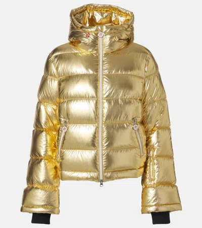 Perfect Moment Polar Flare Ski Jacket In Gold