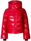 Perfect Moment Polar Flare Down Ski Jacket In Red