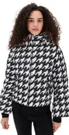 Perfect Moment Polar Flare Ski Jacket Iii B & W Houndstooth In Multi