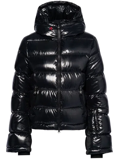 Perfect Moment Polar Flare Down Jacket Xl In Black-cire