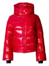 Perfect Moment Polar Flare Down Ski Jacket In Red