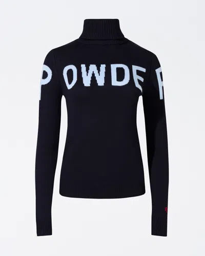 Perfect Moment Powder Merino Wool Sweater Xl In Navy