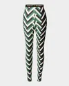 Perfect Moment Printed Base Layer Leggings In Multi