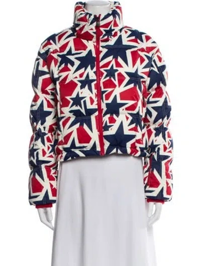 Pre-owned Perfect Moment Printed Down Jacket In Multi