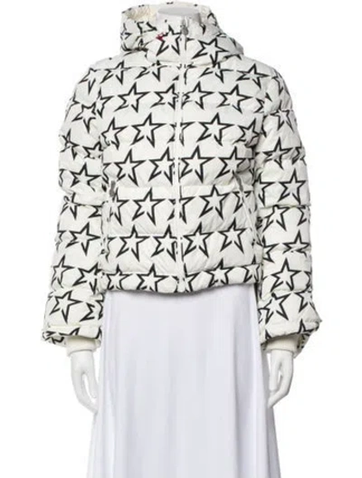 Pre-owned Perfect Moment Printed Down Jacket In White